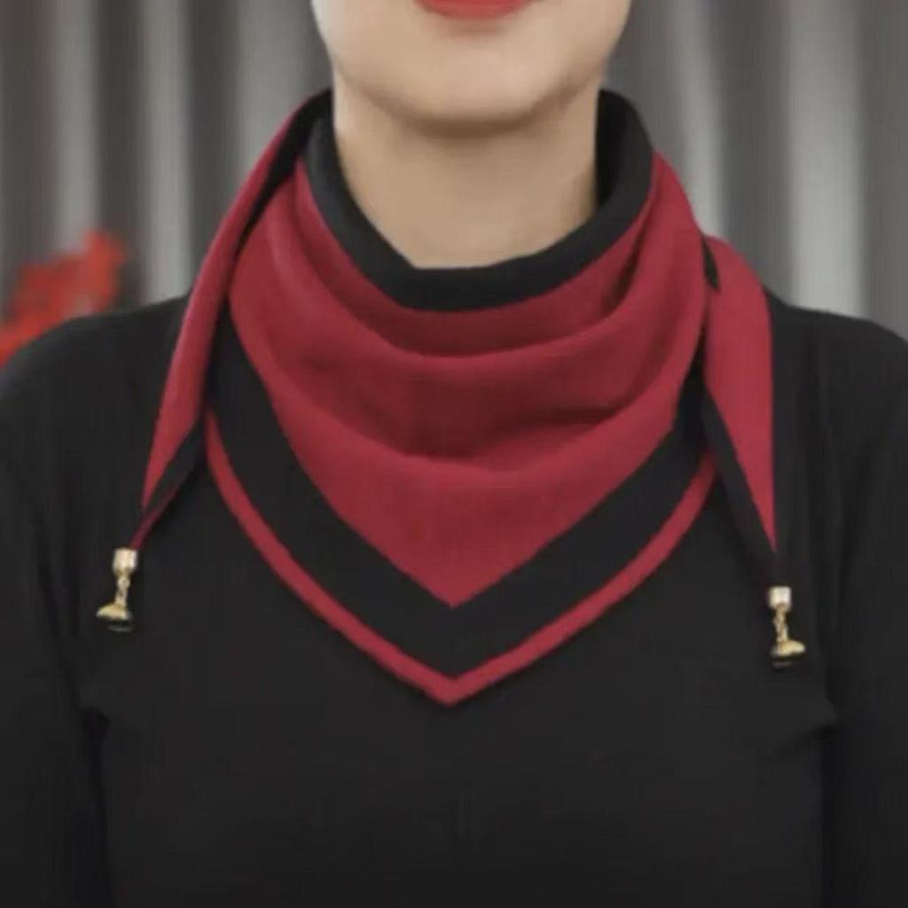 2023 Women's Knitted Striped Faux Mink Collar: Warm, Versatile Neck Cover for Cervical Support
