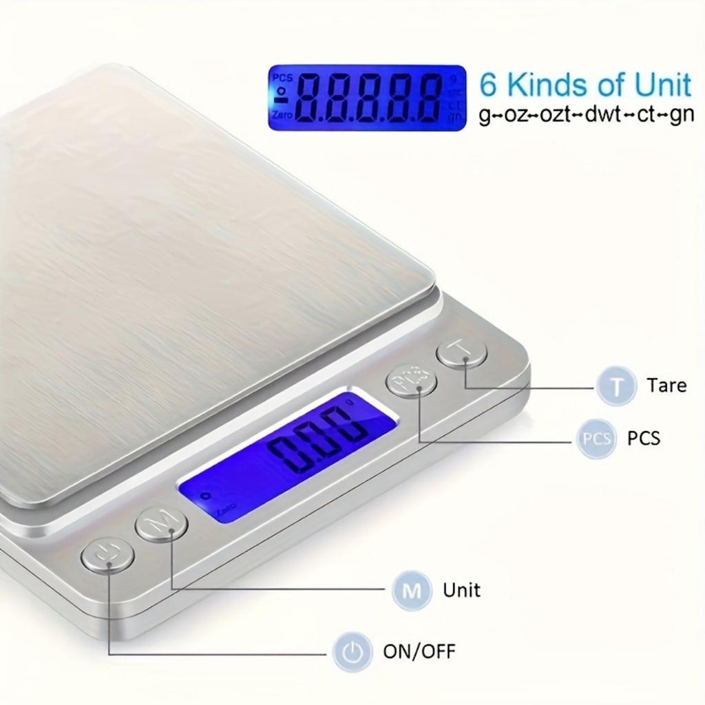 3Kg/0.01g Digital Kitchen Scale Precision Scales Jewelry Weighing For Food Diet Postal Balance Measuring LCD Electronic