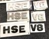 ABS 3D Letters Emblem V8 HSE Badge For  Discovery 3 4 Freelander 2 Car Styling Tail Trunk Sticker