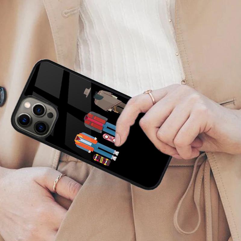 Back To the Future DeLorean Time Machine Magnetic Phone Case For iPhone 17 Air 16 14 13 12 Pro Max 15 Plus MagSafe Cover