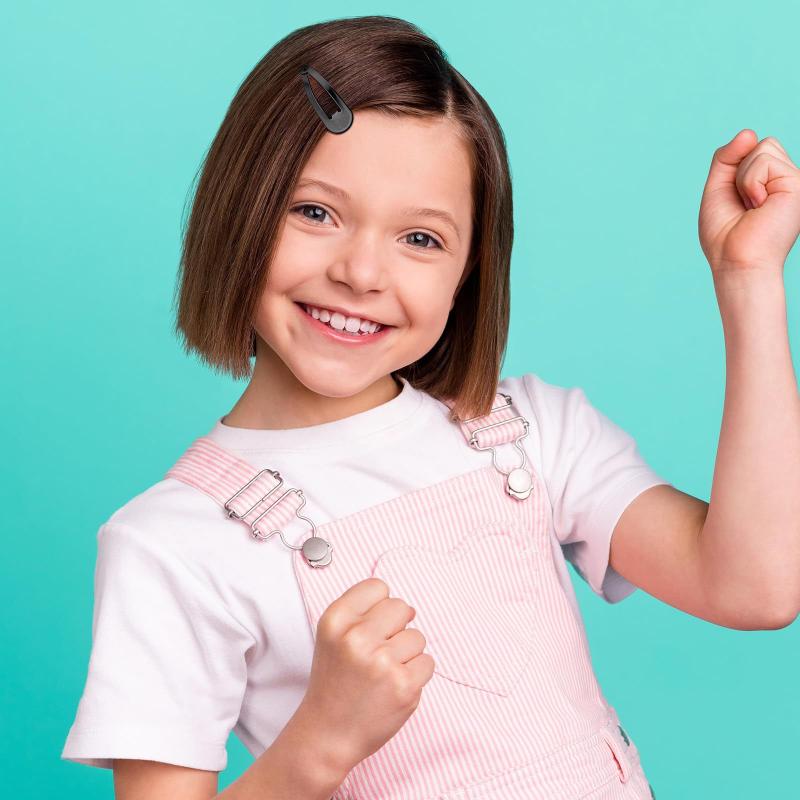 20/40 Pcs Black Hair Clips 2Inch Adults Children Hair Accessories Hair Tools Clip Decorative Women Metal Snap Barrettes