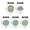 Creative Eco-friendly Alloy Badge Cartoon Earth Shaped Brooch Set For All Seasons