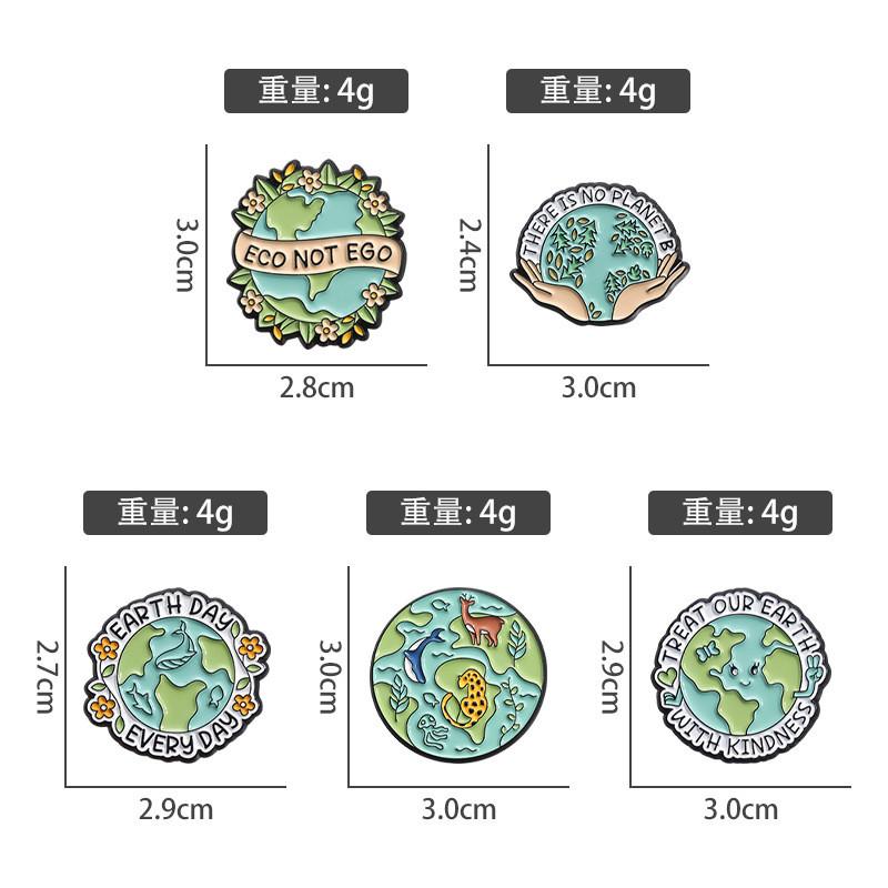 Adorable Cartoon Ecofriendly Pins Set For Unique Personalized Style Decoration And