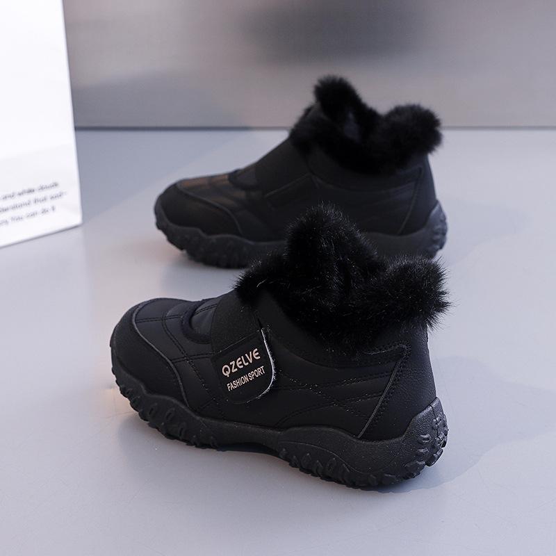 Damesko tykk bunn høydeøkende lett vinter varm pels en snøstøvler polstret fôr sklisikker avslappet sport bomullsstøvler