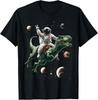Astronaut Dinosaur T Rex Outer Space Science Galaxy Universe T-Shirt