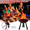 3D LED Fake Fire Flames Effect Light, Halloween Christmas Party Decorations Holiday Supplies for Bar, Stage