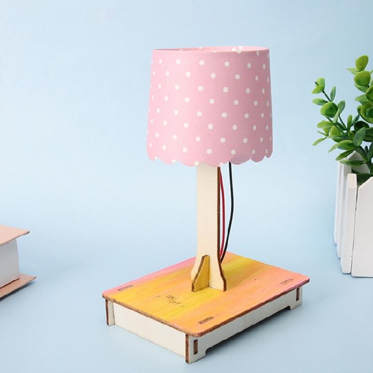 Sustainable Touch Activated Study Light For Physics Education Easy To Assemble Sensor Night Lamp With Natural Wood Design