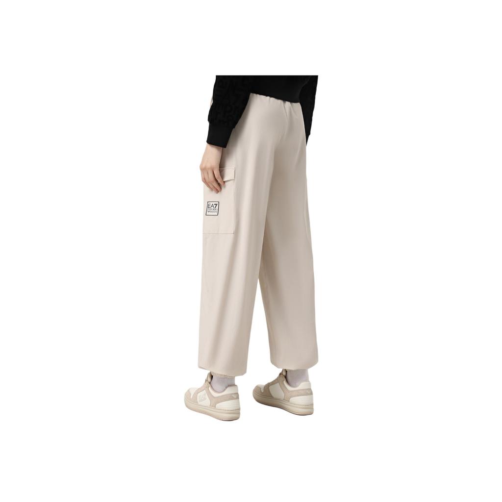 Emporio Armani Ea7 Fw24 Loose Fit Cargo Pants Women Pants Off-White 6DTP20-TNFTZ-1120