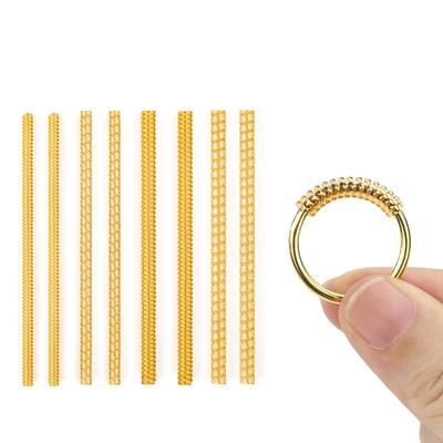 8 Stück Ringgrößenversteller Spiralen Feder Kunststoffschützer Schmuck Größenversteller Unsichtbare Lose Ringe Wickelspule für Männer und Frauen