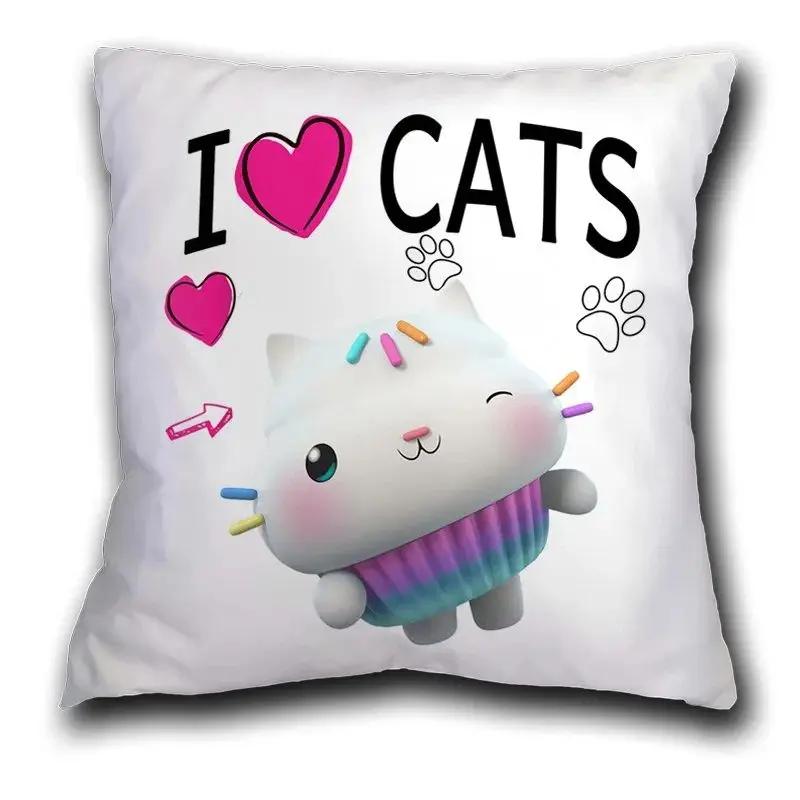 45X45cm Kids Gabbys Dollhouse Gabby Cats Pillowcase