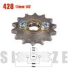428# 17mm Front Engine Sprocket 10 11 12 13 14 15 16 17 18 19T Tooth For Dirt Pit Bike ATV Quad Go Kart Buggy Scooter Motorcycle