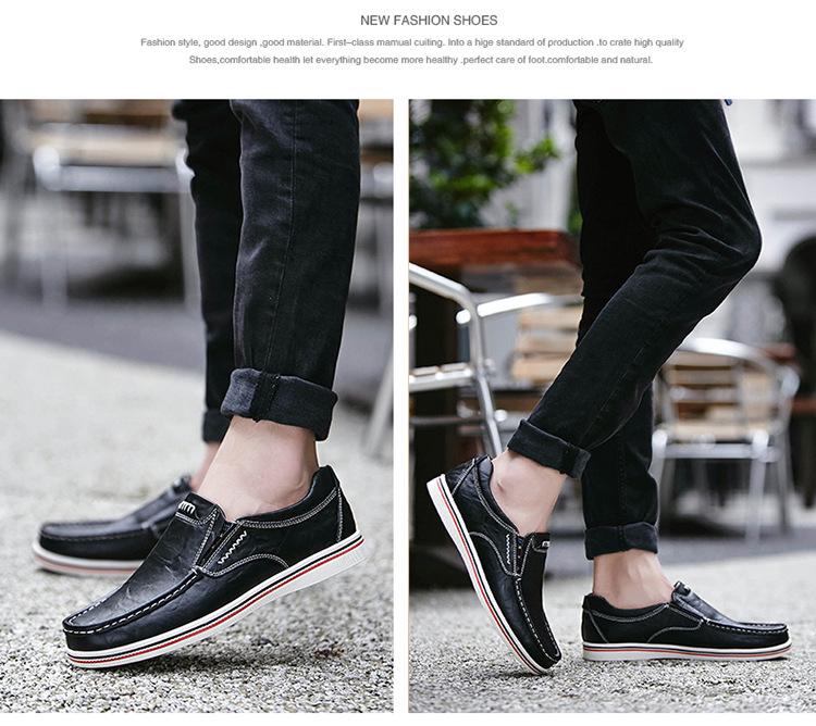 Sapatos Mocassins de Couro Masculinos Plus Size - Sapatos Formais e Casuais para Escritório.