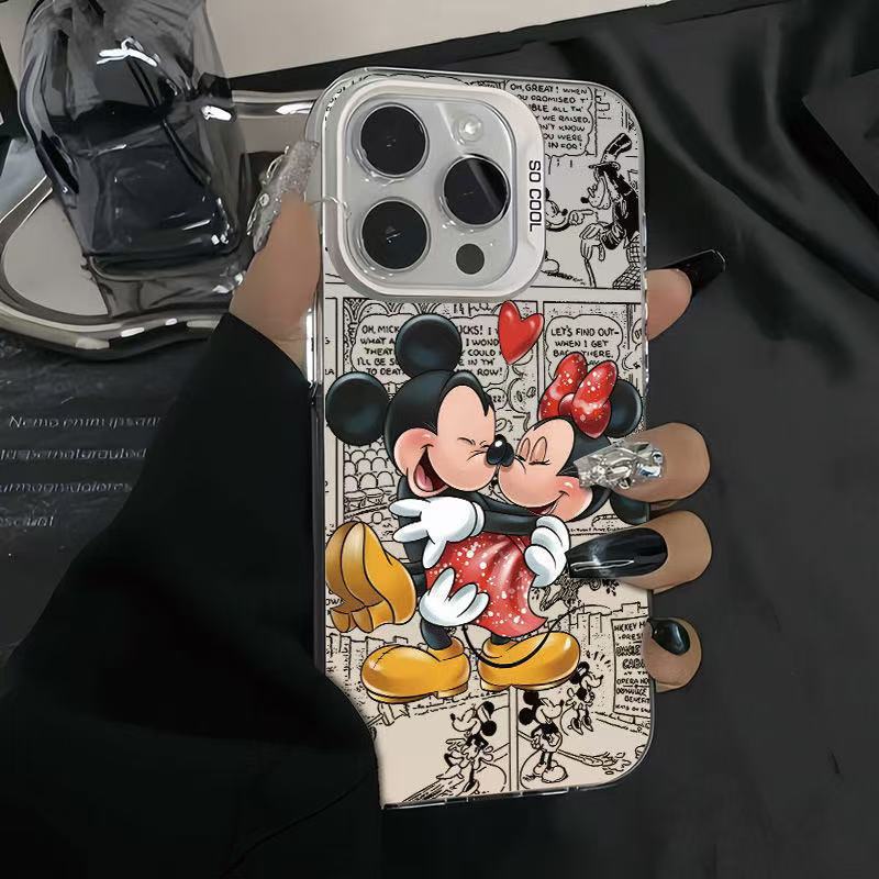 Couple Mickey Applicable Apple 16Promax Mobile Phone Case Personalized Vitality Case iPhone15/14/13 Europe and America 12