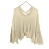 TAN Made In Japan Long Sleeve Knit F Beige Women Used