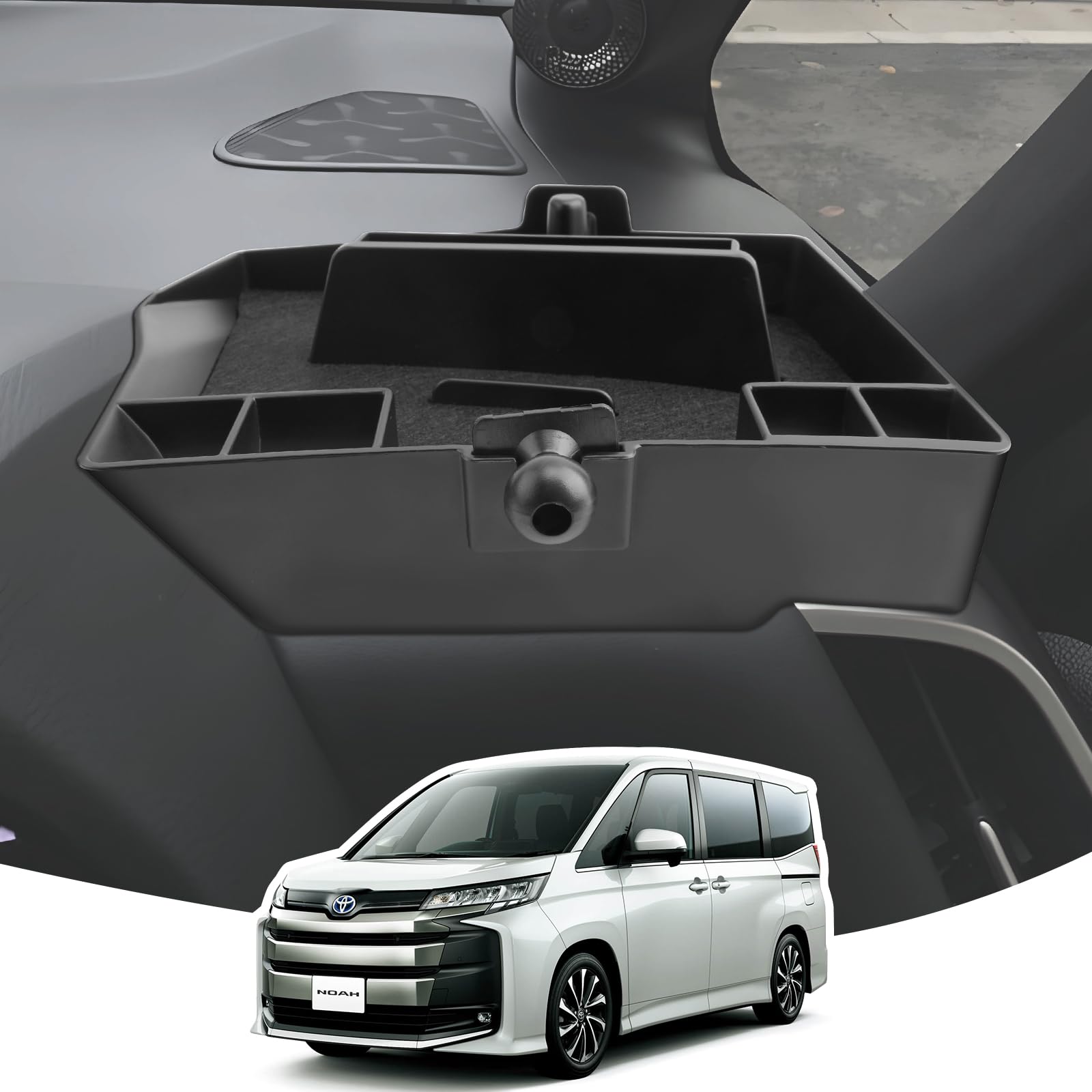 

LANGBEAN Toyota Noah Voxy 90 Series Navigation Storage 90 Series Voxy Console Easy ABS No Small Item Car Interior 90 Series Noah Custom Part Box, чёрный