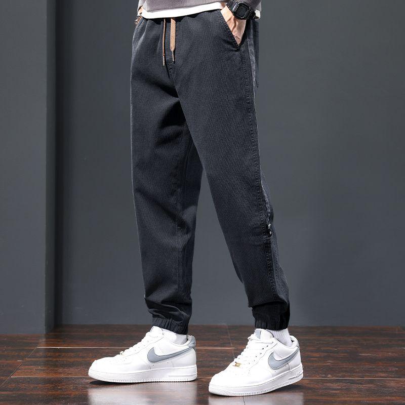 

Мужские карго брюки гаремы с флисовой подкладкой - Коллекция Осень/Зима 2025 L (105-125 jin)