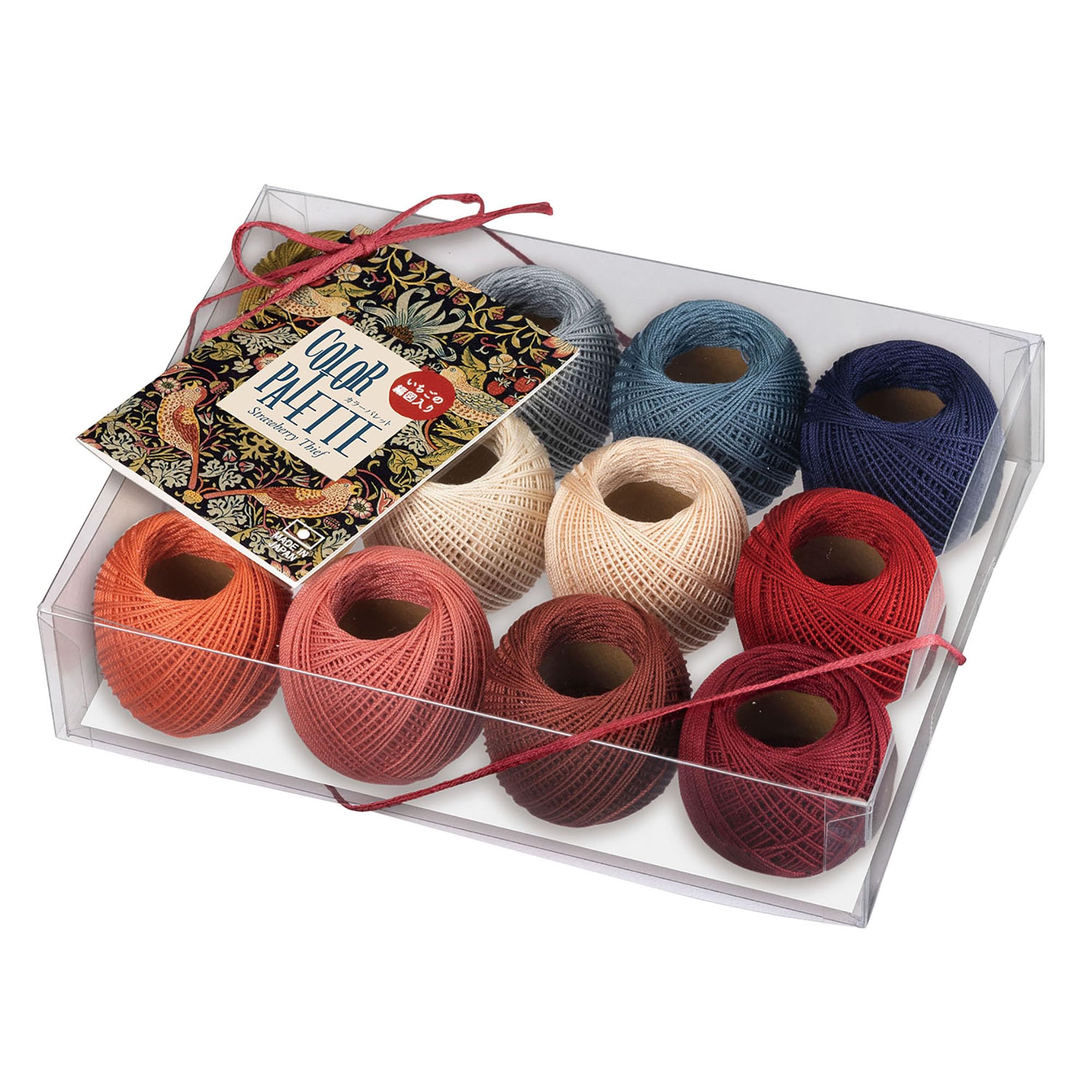 

Olympus Lace Yarn Gold Label 40 Color 5g Balls x 12 Colors Set, No. Strawberry Thief Palette,