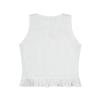 MOAA Ribbon Frill Blouse (White)