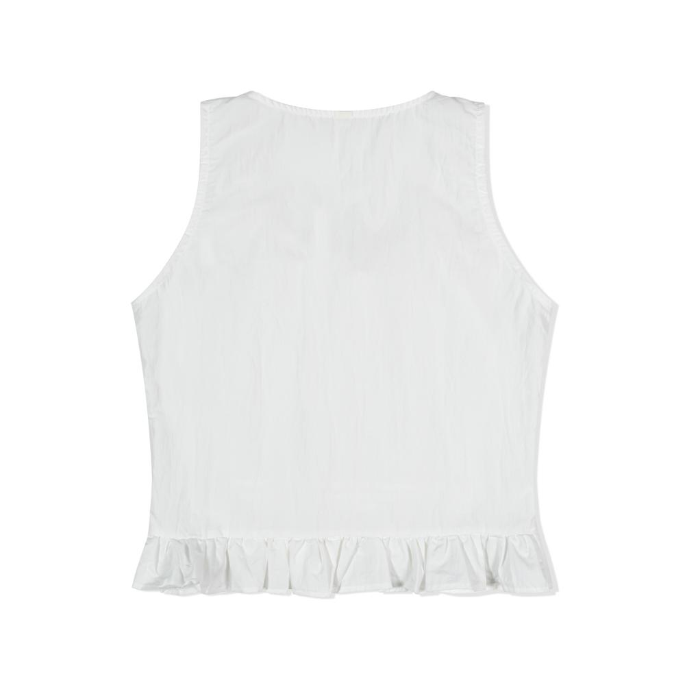 MOAA Ribbon Frill Blouse (White)