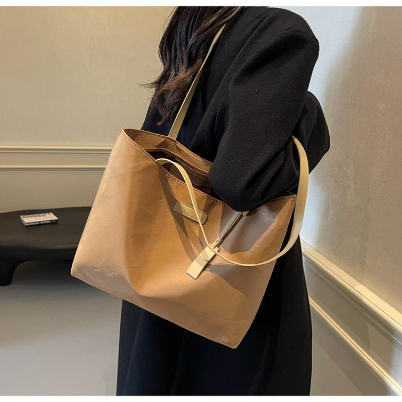 Women's New Nylon Casual Bag Large Capacity Work School Commuter Tote Bag Korean Minimalist Shoulder Bag