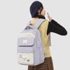 College Style Student Schoolbag Color Block Women's Lightweight Large Capacity Backpack