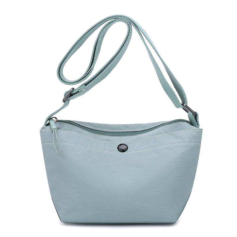 Women's Nylon Crossbody Bag Solid Color Large Capacity Shoulder Dumpling Bag