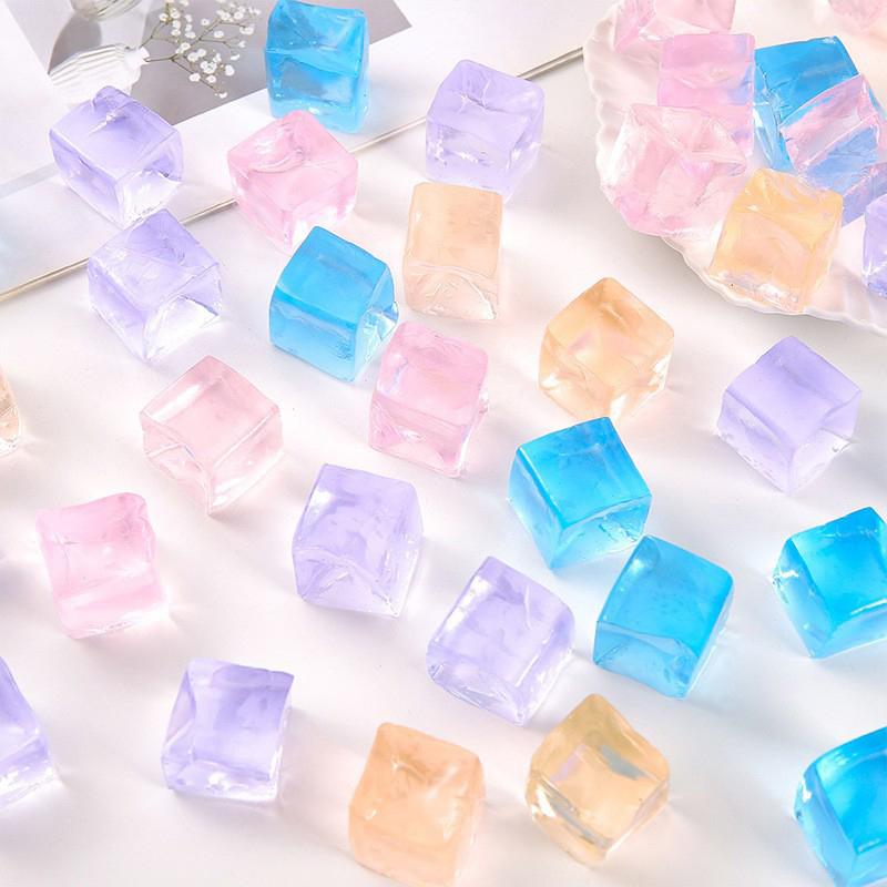 10 Stück Eiswürfel Fidget Stressabbau Squeeze Spielzeug Erwachsene Kinder Geburtstagsgeschenke Klassenzimmerpreise Druckresistentes Spielzeug
