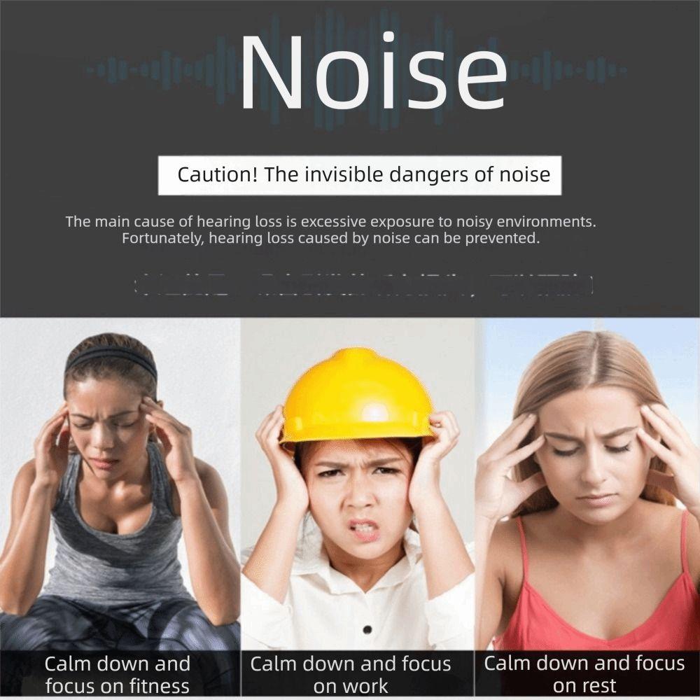 Adjustable Anti-Noise Earmuffs Noise Reduction Head Mounted Ear Protector Safety Hearing Hearing Protection Ear Defenders