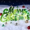 Christmas Letter Hanging Decors Silicone Mold With 3D Design For Holiday Baking Crafts Holiday Party Ornamentation
