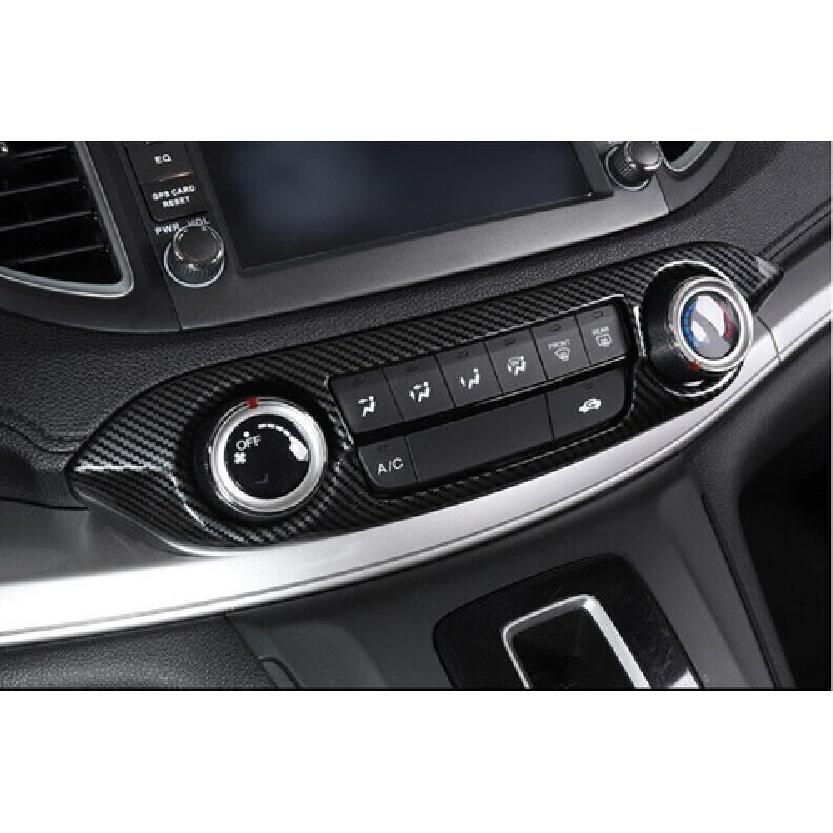 Fit For Honda CR-V EX Trim Center Console AC Switch Panel Carbon Fiber 2012-2016