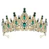 Hair Jewelry Baroque Crystal Crowns Shiny Ornament Princess Crown Rhinestone Diadem  Wedding