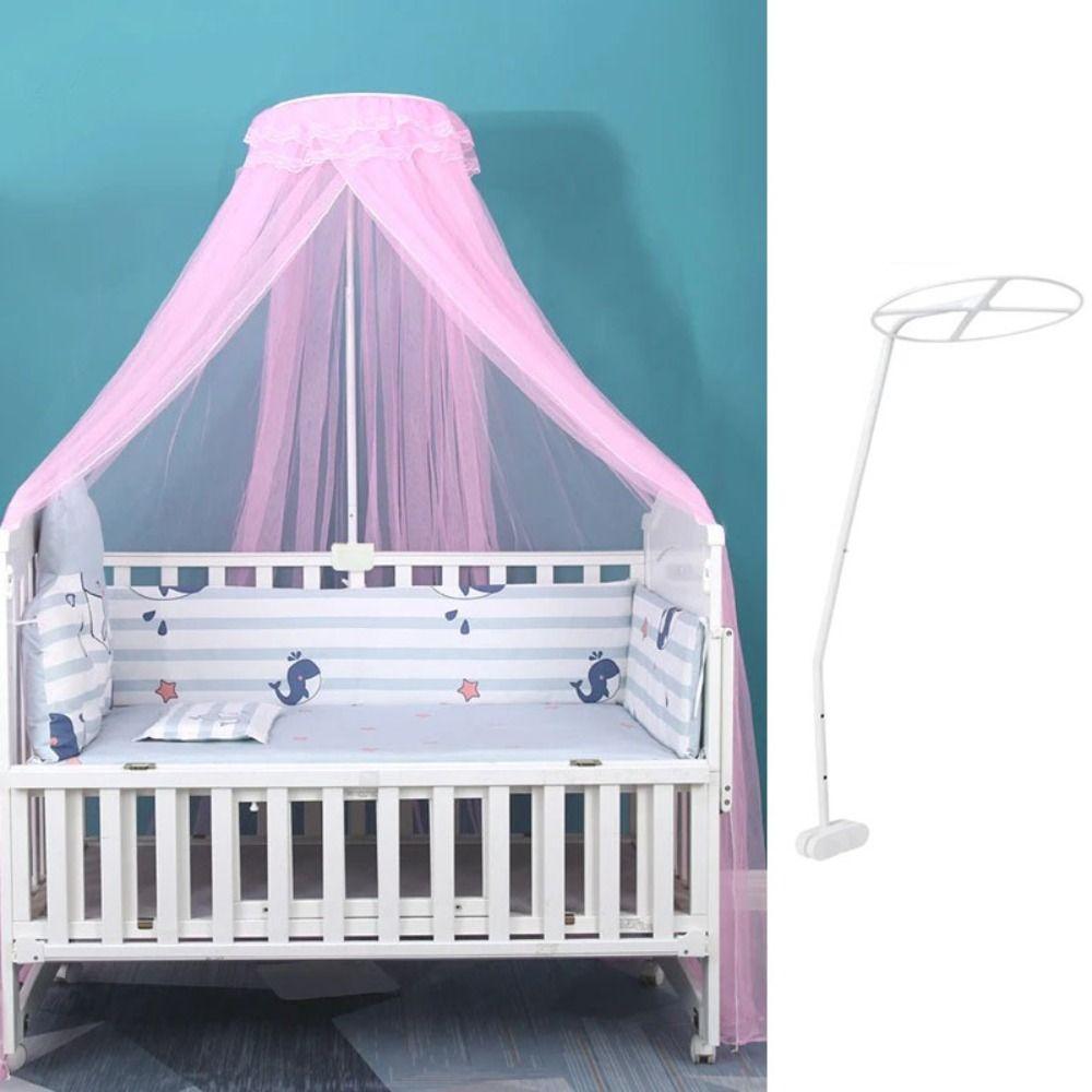 Durable Mosquito Net Stand White Canopy Holder Rack Mosquito Bar Frame  Baby Kids Room