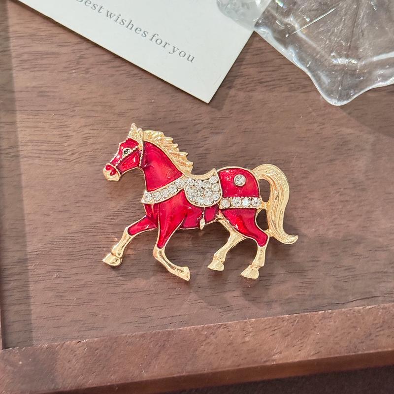  Broșe Clasice Cal Pentru Femei Insigne de Rever Animal Zodia Accesorii Casual de Petrecere Cadouri de An Prieteni
