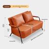 2024 Tofu Block Straight Row Sofa for Small Apartments & Rental Homes