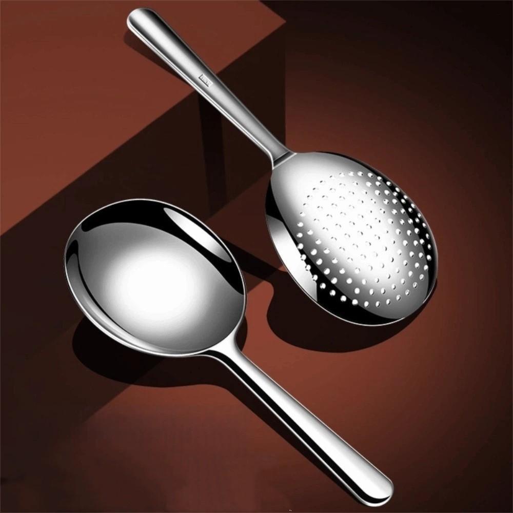 304 Stainless Steel Big Colander Rust-proof Serving Spoon Communal Spoon  Restaurants