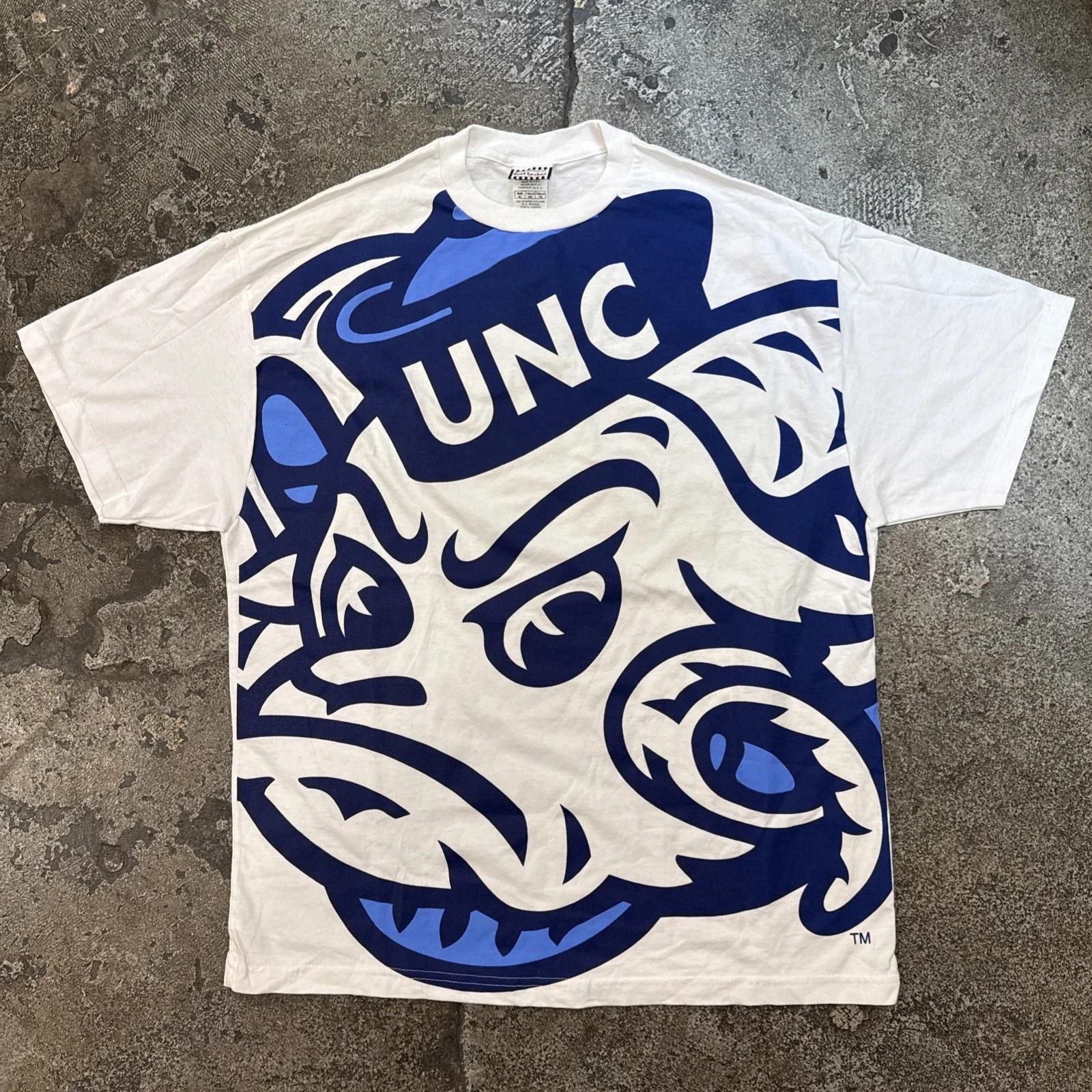 Университет Северной Каролины UNC Tar Heels Винтажная спортивная футболка NCAA Y2K Размер XL Новая без бирок L