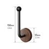 Adhesive Wood Hook Auto Adhesive Home Organizers For Bathroom Storage Drillless Mounting Durable Wooden Design