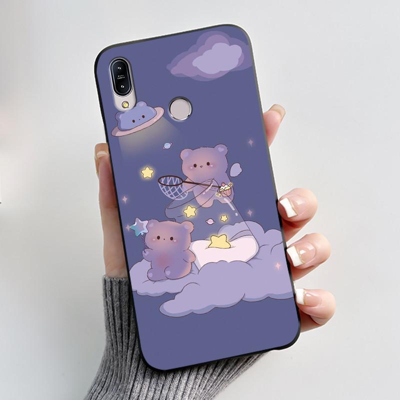 Casing For Asus Zenfone Max M2 ZB633KL X01AD X01BD Phone Case Aesthetic Fashion Cute Cat Black Silicone Shockproof Cover Bumper