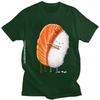 Cute Sushi Hug Tshirts Unisex Pure Cotton Cartoon Japanese Food Tee Streetwear Fashion Top Vintage Novelty Graphic Tshirt