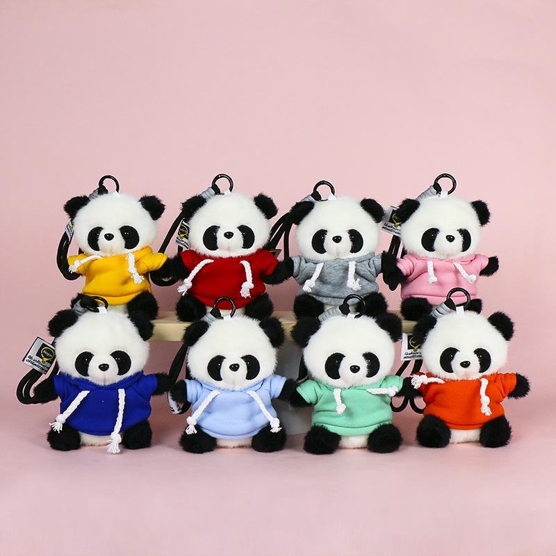 Premium Scented Panda Pendant Backpack: Dressed-Up Panda Doll In Various Styles