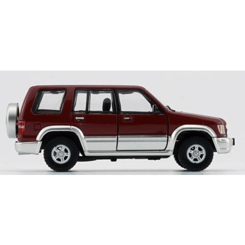 BM CREATIONS 1/64 Scale Isuzu Bighorn 1998-2002 Dark Red RHD Finished Product