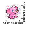 50 Cartoon Animal Cute Stickers Cute Shining Food Decorative Stickers Waterproof Stickers Fun Food