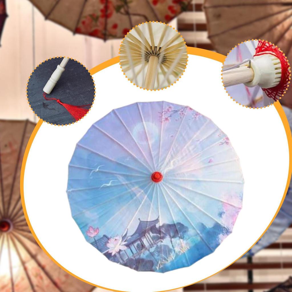 Chinese Oil Paper Umbrella, Handmade Decorative Umbrella for Japanese Classical Dance,