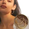 Oval Shape Dangle Earrings Copper Teardrop Hoop Earrings  Jewelry Accessories