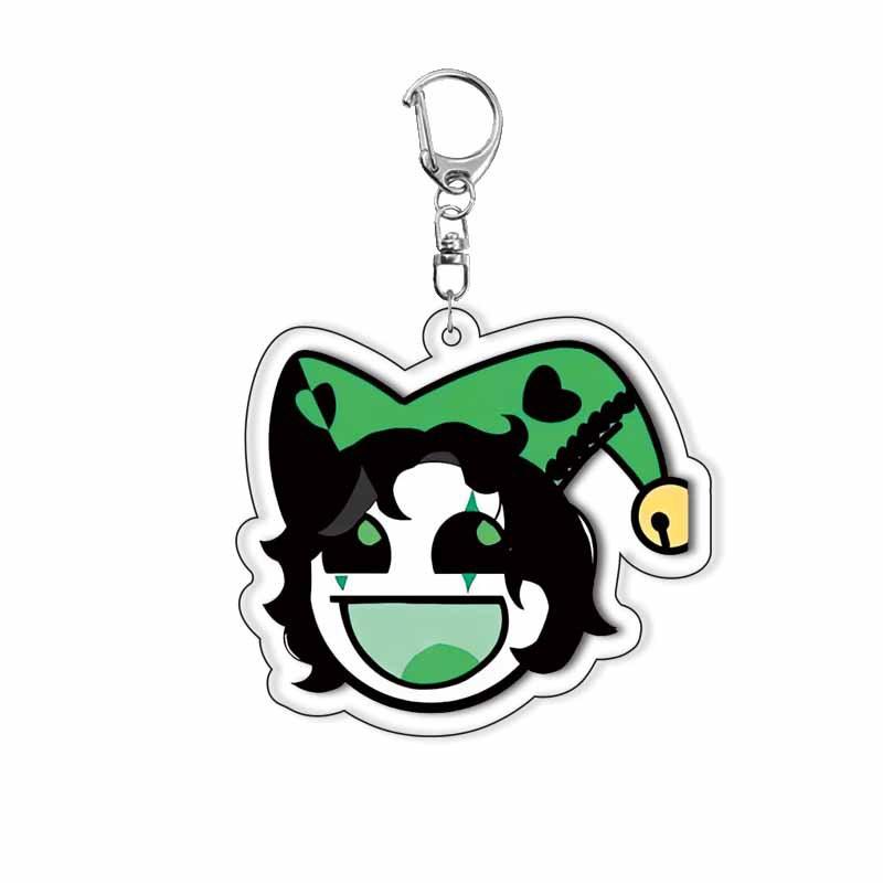 De Freak Circus Acryl Sleutelhanger Pierrot Harlekijn Nar Spel Rol Decoratie Accessoires Tas Hanger Cartoon Verjaardagscadeau