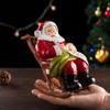 Artisan Santa Claus Lounge Chair - European & American Style Festive Ornament Gift.
