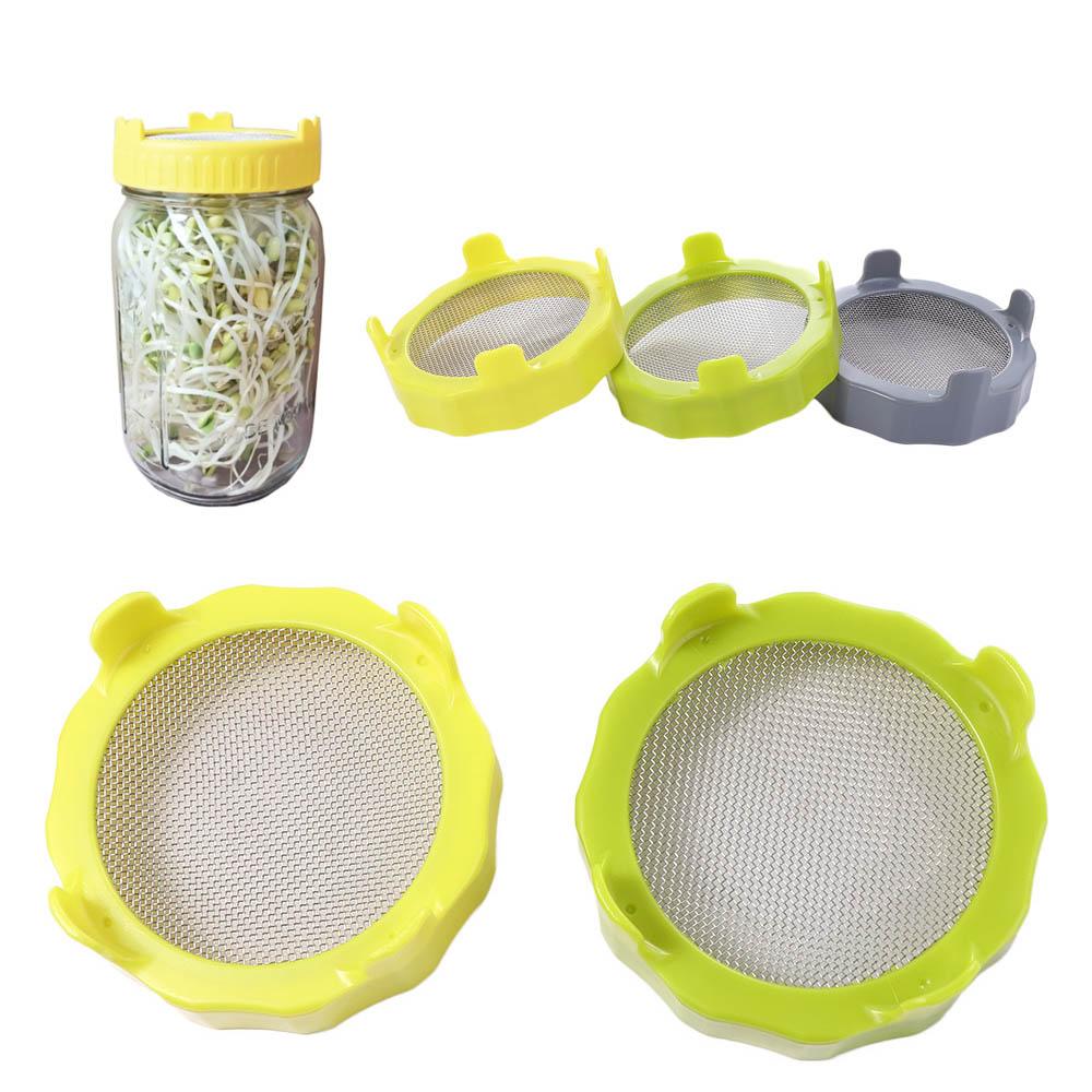 Jar Sprouts Tools Nursery Planters Seed Germination Filter Garden Supplies Sprouting Lid Sprouter