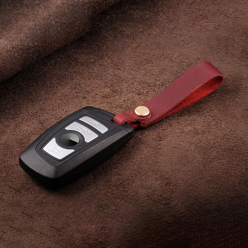 Leather Keychain Car Key Pendant Keyring