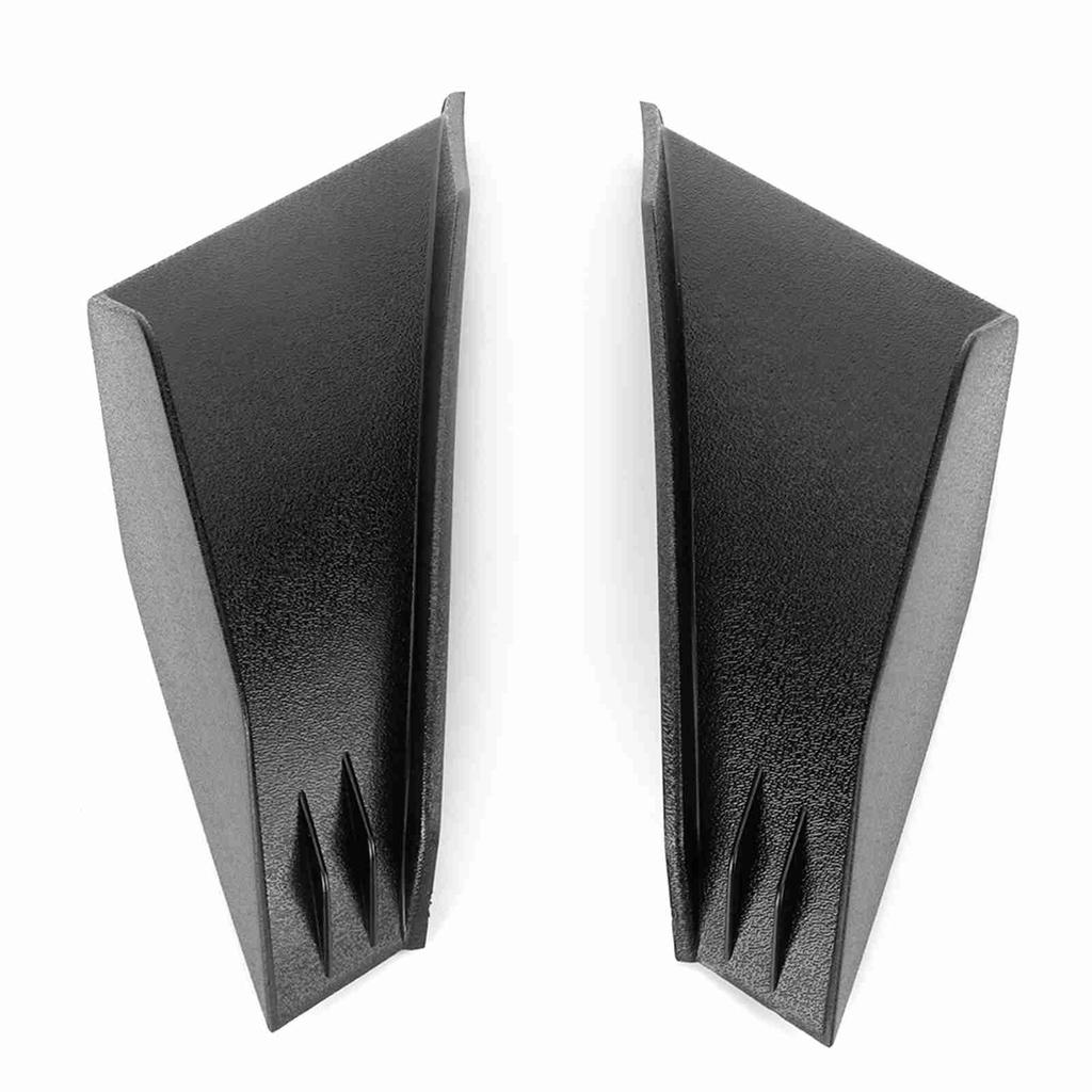 1 Pair   Motorcycle Winglet Aerodynamic Wing Kit Fit For   (Black)