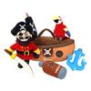 Pirate Ship Plush Toy Set For Kids And Adults Soft Waterresistant Character Dolls